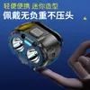 Lanterna de Cabeça por Indução com Longa Duração de Bateria, Luz Forte, Recarregável, LED Ultra-Brilhante Lâmpada de Pesca para Exterior, Lanterna de Cabeça Montada na Cabeça, Lanterna Atacado