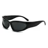 Óculos de Sol Cat-Eye Estilo Novo Milênio 2026 para Homens e Mulheres, Óculos de Sol Esportivos, Óculos de Sol Personalizados Estilo de Rua Tendência Hip-Hop