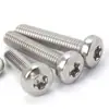 Parafusos Torx de Cabeça Panela em Aço Inoxidável 304, Alta Resistência, Resistente à Corrosão, Fixadores Químicos Resistentes a Ácidos e Alcalis, Fornecimento Direto do Fabricante