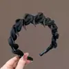 2025 Moda Diadema Ondulada Corona Alta Pinza para el Cabello Presión Diadema Deportiva Versátil para Lavado de Cara Nuevo Modelo para Mujer