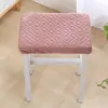 Cojín rectangular para taburete con acolchado extra de algodón, funda larga para banco, funda para asiento de banco de estudiante, funda de taburete escolar de color sólido con gancho