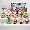 Chaveiro Pingente de Boneco Tridimensional de Natal Presente Pequeno de Natal Pingente de Mochila do Papai Noel Árvore de Natal