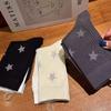 Calcetines de Otoño e Invierno para Niños de Tubo Medio Estilo Japonés Coreano Ins Estrellas Raya Vertical Moda Cielo Estrellado Europeo Americano Celebridad de Internet Color Sólido Algodón