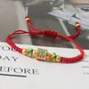 Pulsera trenzada Círculo Qiankun, estilo Nudo Chino, Símbolo de Manzana y Deseo, Fragmentos de Plata, 0 kg Atracciones Turísticas, Fabricante Transfronterizo, Venta al por Mayor de Joyería