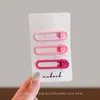 Pinzas para el pelo de niña, accesorios para el pelo de estilo coreano para mechones sueltos y flequillo, pinzas laterales de colores para el verano populares en redes sociales