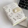 Carteira Fofa de Gato Cartoon Curta Três Dobras Feminina Nova Fresca Multi-cartões Nicho Estudante Porta-moedas Bolsa de Cartão