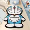 Alfombra de Piso para Baño de Oso de Dibujos Animados, Alfombra Resistente a Manchas y Absorbente para Baño, Entrada de Gama Alta de Cachemira Sintética Doraemon