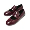 Zapatos bajos retro de estilo francés para mujer, nuevo modelo 2026, zapatos pequeños de piel para pies anchos, zapatos Mary Jane planos, zapatos para mujer de talla grande con suela blanda