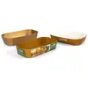 Bandeja Desechable Universal Forma de Barco Bandeja Fina para Empaque de Frutas Caja para Fresas Bandeja de Papel para Frutas Comercial Venta al por Mayor