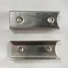 Peça de Fixação Conector Interno Tubo Quadrado Sem Solda Fivela de Fixação Embutida em Forma de U Acessórios 1520X25X30X40X50X60