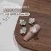Taladro de pila de mariposa decoración de diamante para manicura explosión de red roja Shi Yue cara redonda cuadrada perla terminada joya de taladro de pila para mano