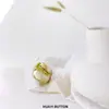 Botão Metálico Quadrado Irregular Ponto de Óleo Jaqueta de Terno Casaco de Lã Suéter de Moda Tricô Fivela Decorativa