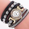 Reloj de comercio exterior wish al por mayor explosiones reloj de terciopelo coreano moda femenina reloj de cuarzo con diamantes correa larga reloj redondo para mujer