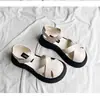 Sandalias Mary Jane estilosas de punta abierta para mujer, nuevo modelo versátil de moda para el verano 2026, zapatos romanos de suela gruesa para combinar con faldas