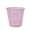 Lixeira Plástica Oca para Sala de Estar Quarto de Casa Cesto de Papel para Banheiro Simples Nórdico Sem Tampa Lixeira de Limpeza