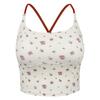 Nueva Colección Primavera y Verano Ropa de Yoga para Mujer, Camisola Deportiva Floral Retro, Ropa Exterior para Fitness, Ropa Interior, Ropa Interior Ajustada, Falda Corta