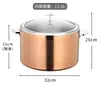 Panela Romana aquecida para sopa, multi-cor, multi-design, de aço inoxidável de alta qualidade, mais vendida (pode ser combinada com uma base de aquecimento de sândalo com voltagem personalizada)