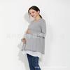Estilo Primavera y Otoño 2025 Tops de Lactancia Dos en Uno para Salir, Camisetas de Maternidad de Manga Larga Holgadas de Talla Grande para Mujer que Cubren la Barriga