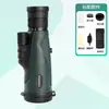 Versão Atualizada Mais Vendida Internacional do Telescópio Monocular com Zoom 15-45X50 com Alça de Pulso para Estabilização, Ideal para Observação de Pássaros e Assistência a Shows