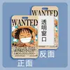Set de Tarjetas de Orden de Búsqueda de One Piece Luffy Zoro Sanji Deslizador Tarjeta de Identificación Funda para Tarjeta de Campus Tarjeta de Comida Tarjeta de Autobús Protección