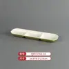 Vajilla Comercial Imitación Porcelana Melamina Tazones y Platos Pequeños, Platos Planos Bicolor, Platos Redondos, Tazones para Sopa, Especialmente Diseñados para Cadenas de Restaurantes de Comida Rápida