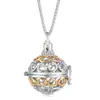 Pendente Vazado Flor Gota Mexicana Aromaterapia Corrente de Aço Titânio Diamante Difusor de Óleo Essencial Colar para Mulheres
