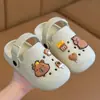 Chinelos infantis Boken de EVA para capivara para meninos e meninas, novo modelo de verão para banho, uso em banheiro interno, para bebês