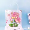 Bolsa Tote Transparente de Plástico PP Fosco Bolsa de Presente de Noivado de Alto Padrão Embalagem de Presente de Aniversário de Bebê Bolsa de Presente
