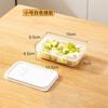 Sub-pacote ao ar livre Bento Sushi Caixa Selada Caixa de Armazenamento de Alimentos de Plástico com Tampa Transparente Grau Alimentício Preservação de Frutas Caixa