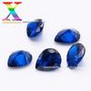Pêra - em forma de 5a qualidade afiada cristal gema 113#/114# azul cristal afiado 2*3-8*10mm gema sintética pedra nua