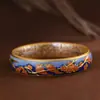 Ciervo Dorado Rey 999 Plata Pura Chapado en Oro Bambú Flor de Ciruelo Urraca en Rama Estilo Chino Pulsera de Plata Pura para Mujer Producto Nuevo