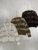 BORBOTIE Ropa de punto para mujer 2026 Otoño/Invierno Nuevo BC Casual Calado Hilo Plateado Cachemir Lana Cárdigan