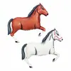Balão Decorativo de Folha de Alumínio Formato Animal Cavalo Pintado Zebra Desenho Animado Festa de Aniversário Transfronteiriço Atacado Grande