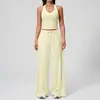 Conjunto de yoga TK Amazon transfronteiriço escovado, secagem rápida, costas bonitas, conjunto esportivo de regata, roupas casuais para corrida e fitness para mulheres