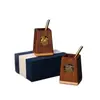 Porta Plumas Creativo de Madera Maciza Adornos de Escritorio Personalizados Nogal Negro Regalos para Eventos Souvenirs Culturales y Creativos Ogo Personalizado