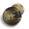 Botón de resina de cuatro ojos con patrón de flor de palo al por mayor, botón de traje, botón de puño de bolsillo para vestido de niño