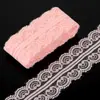 Tiras de Encaje de 45 mm para Accesorios de Cabello DIY, Diademas, Collares, Cintas, Accesorios, Materiales para Aretes Hechos a Mano