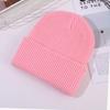 Gorro de Tricô Grosso Transfronteiriço, Gorro de Tricô Listrado, Gorro de Inverno Espesso Unissex, Gorro de Tricô para Cabeça Grande, Gorro de Tricô Feminino em Estoque
