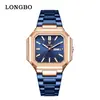 Nuevo reloj para hombre Longbo, reloj de pulsera de moda de negocios para hombre, venta directa de fábrica TK 83872 Longbo