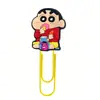 Clips de Papel de Colores de Crayon Shin-Chan Papelería para Estudiantes Marcadores Divisores Creativos Grandes Artículo Popular de Temu