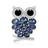 Broche de Coruja com Strass Fofo Europeu e Americano Transfronteiriço, Joia Versátil para Corsage de Roupas Femininas, Alfinete de Animal