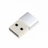 Typec fêmea para usb2.0 liga de alumínio adaptador OTG telefone celular mouse sem fio carregamento conversor de dados interface