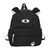 Nova Mochila Fofa Estilo Japonês Ins para Mulheres, Mochila Escolar Estudante Cor Sólida de Desenho Animado, Mochila de Urso Versátil Casual Cor Sólida