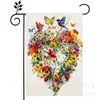 Amazon Venta Caliente Transfronteriza Flores de Primavera y Verano Bandera de Bienvenida para Jardín Ventas Directas de Fábrica Venta al por Mayor Bandera Personalizada para Jardín