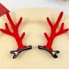 Pasador de Navidad Tocado Reno Cabello Estilo Carson Cuerno Clip Nuevo Niños Lindos Accesorios para el Cabello de Navidad
