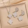 [Set] Conjunto de Pendientes y Collar de Lujo Ligero de Alta Calidad, Zirconio Completo, Industria Pesada, Cobre Galvanizado en Oro Real, Microincrustado