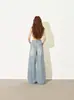 Jeans anchos desgastados lavados estilo coreano para mujer, verano 2026, delgados, de cintura alta, adelgazantes, holgados, con caída, pantalones casuales
