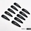 Grampo de Cabelo Elegante com Franja Lateral Preta para Mulheres, Presilha BB, Simples, Ferramenta para Organizar o Cabelo, Acessório de Cabelo