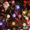 Fio de Luzes de Bola de Bolha Solares LED para Exterior à Prova d'Água Jardim Luzes de Atmosfera Estrelada de Alto Brilho Luzes Decorativas de Natal