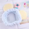 Banda elástica para el pelo de oso de vellón coral, corona, banda para el pelo de baño, hebilla para la cabeza con forma de corazón, accesorios para el pelo con forma de bola de pelo de Corea del Sur, tocados